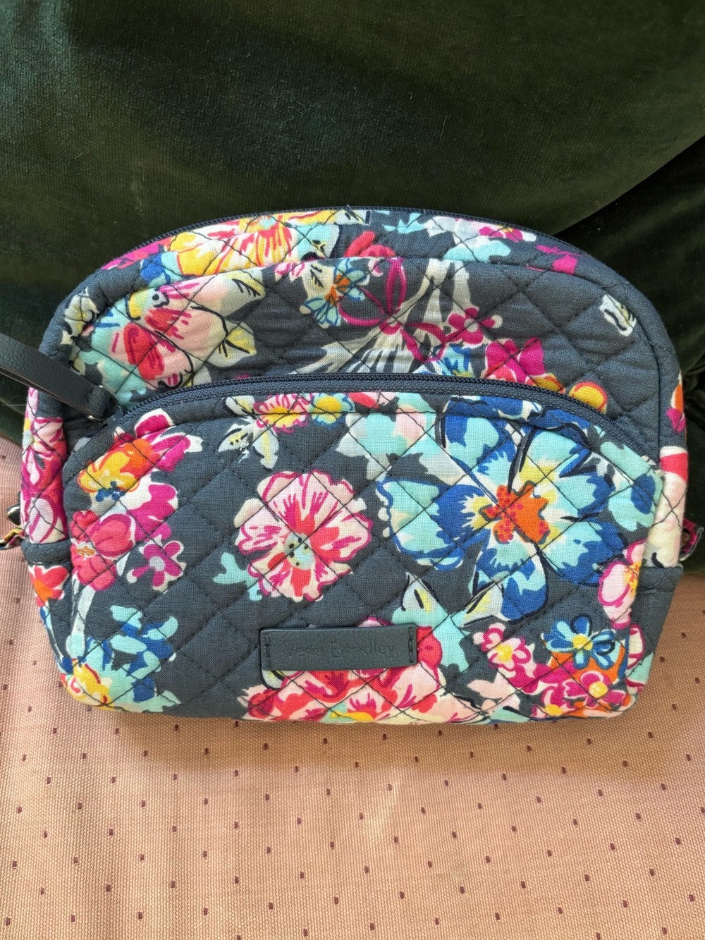 Vera Bradley “Pretty Posies” Mini Cosmetic Makeup Bag
